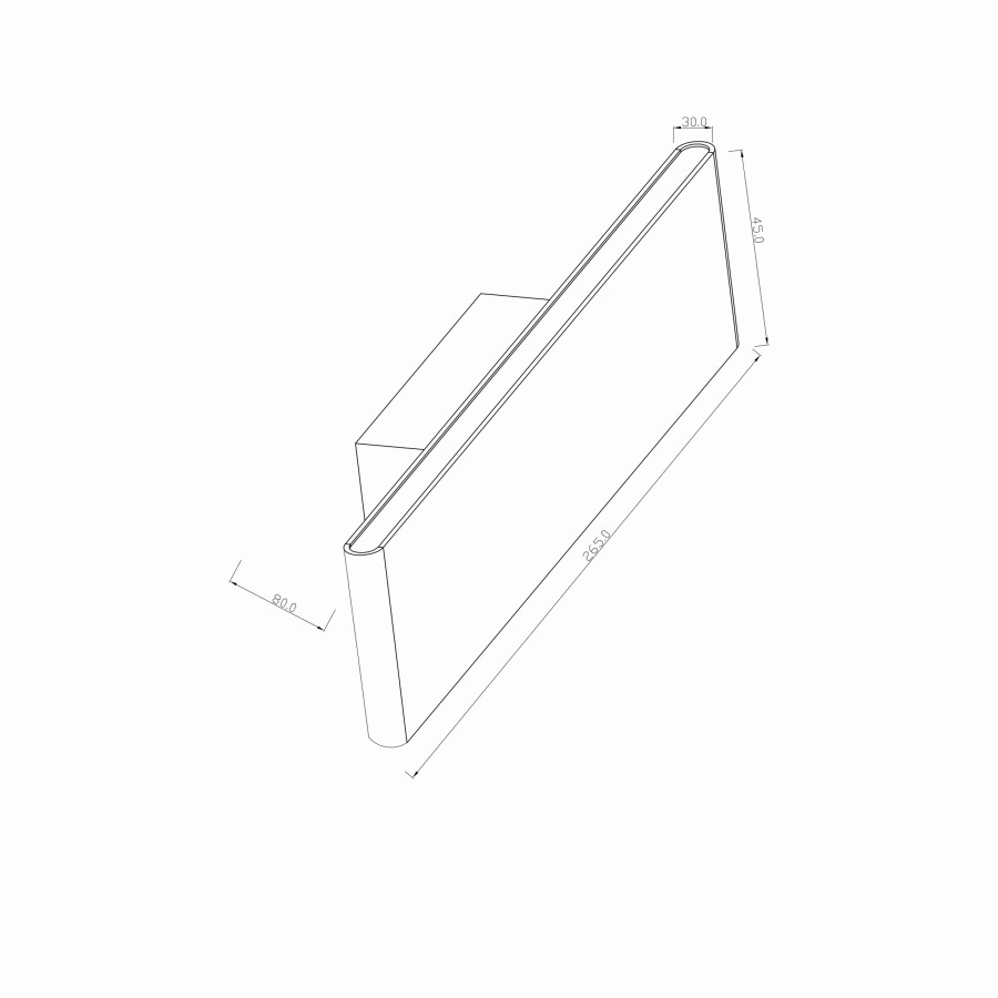 Zidna lampa LED Boston PT-LED 1016W 8W 4000K bijela