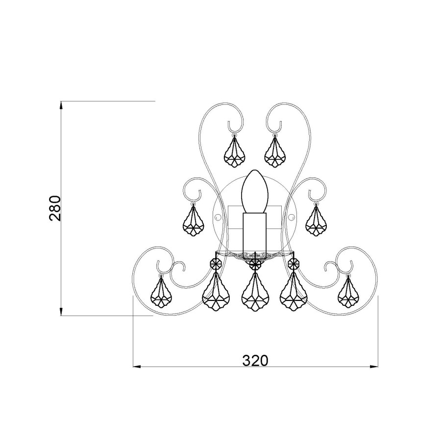 Zidna lampa Calogera MSL-1322-W