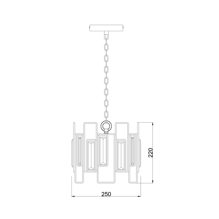 Luster Hendrix MSL-1379-1 crni