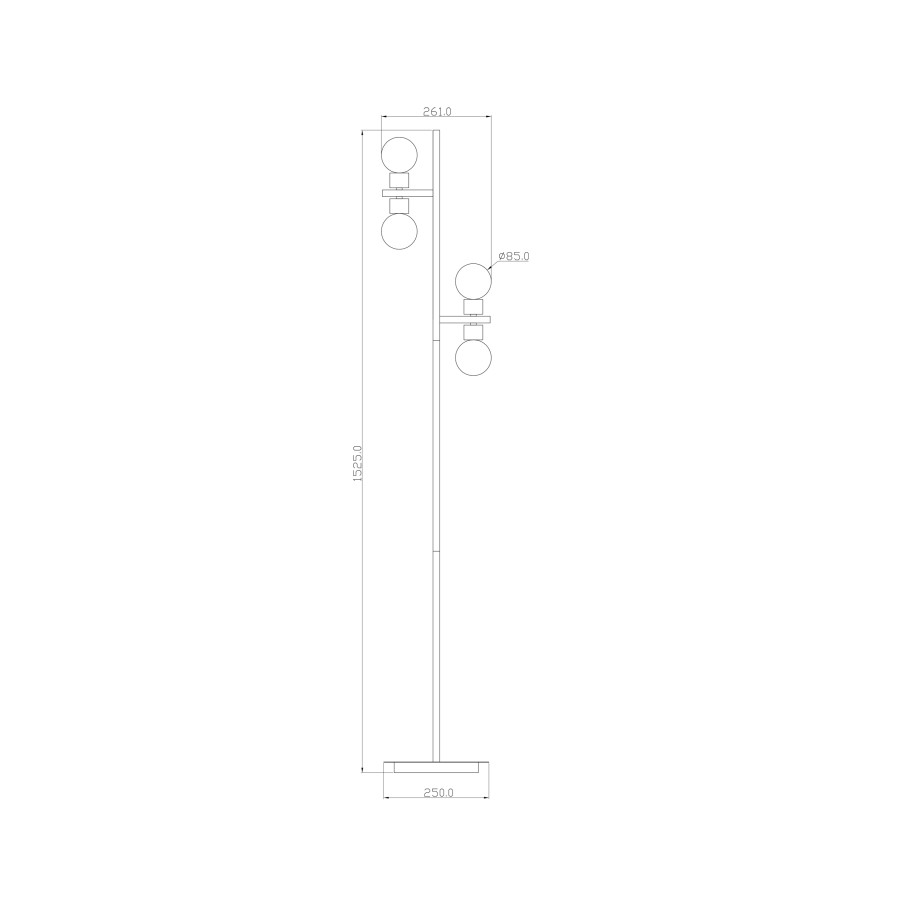 Podna lampa Tango ML-0409-04-F