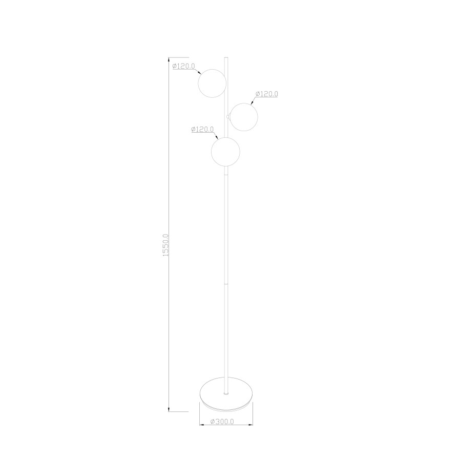 Podna lampa Tara ML-0408-03-F