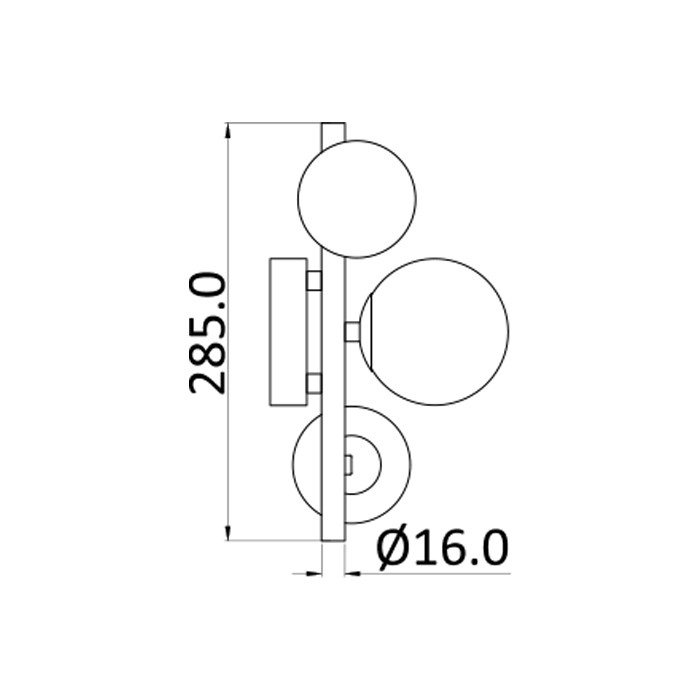 Zidna lampa Boghart ML-WB84-3W