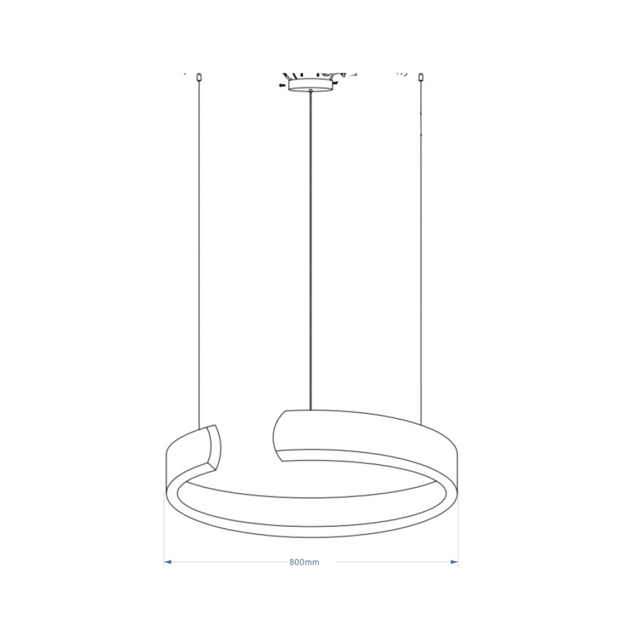 Luster LED Jadon MSL-0502003-D800