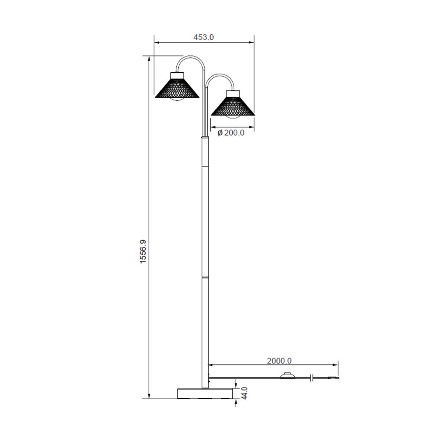 Podna lampa Lennox ML-230806-1F