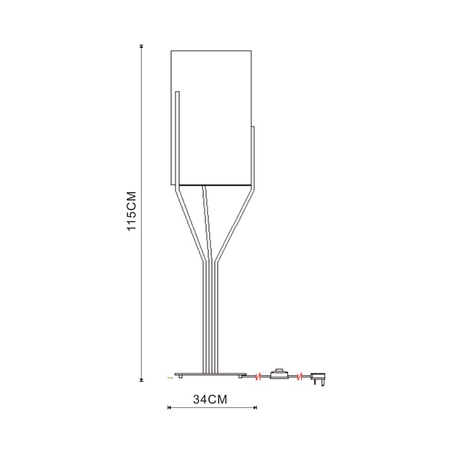 Podna lampa Lerida MSL-0032-1150