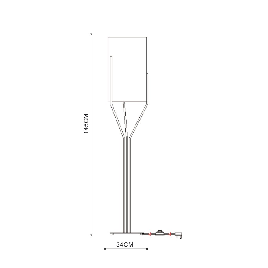 Podna lampa Lerida MSL-0032-1450