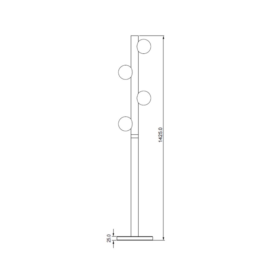 Podna lampa Omaha ML-2304304-1F