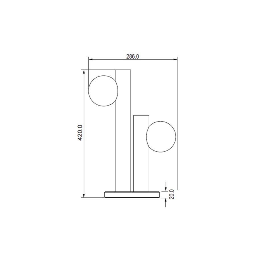 Stolna lampa Omaha ML-2304302-2T