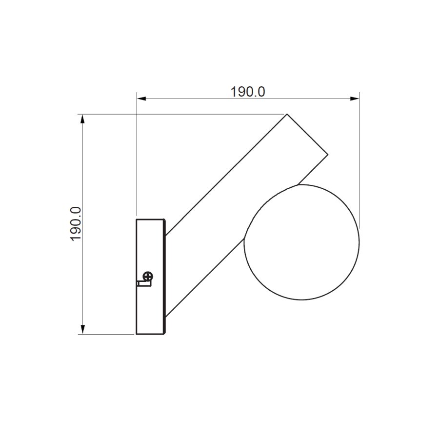 Zidna lampa Omaha ML-2304305-1W