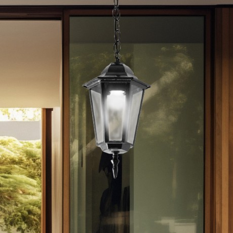 Vrtna lampa viseca 193-H crna