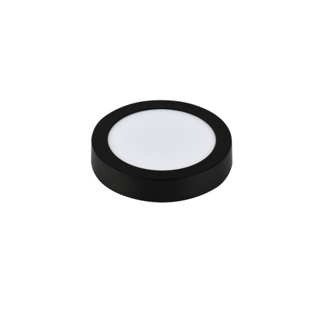 LED panel E-light 12W okrugli nadgradni 3000K crni