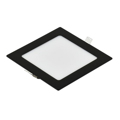 LED panel E-light 24W kvadratni ugradni 3000K crni