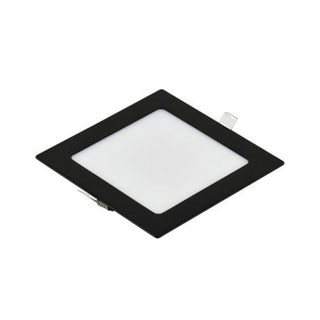LED panel E-light 18W kvadratni ugradni 3000K crni