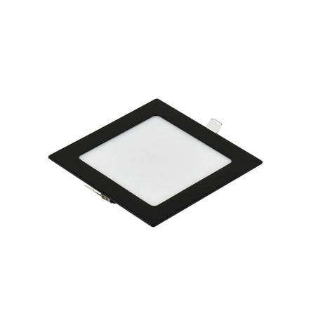 LED panel E-light 6W kvadratni ugradni 4000K crni