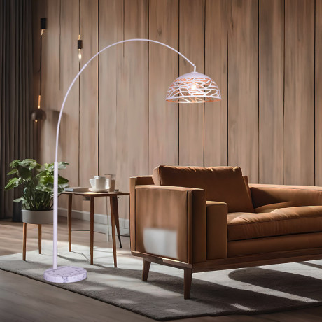 Podna lampa California PT-2013F bijela