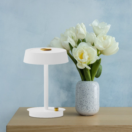 Stolna lampa LED Bramsen MSL-605-1T Bijela