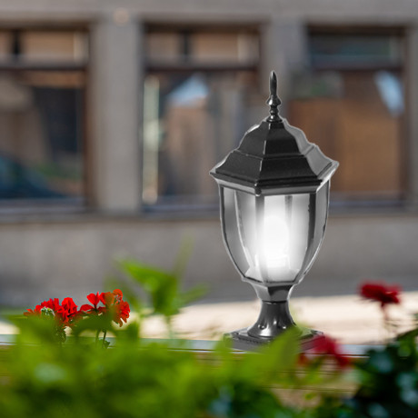 Vrtna lampa stubna 215-D crna