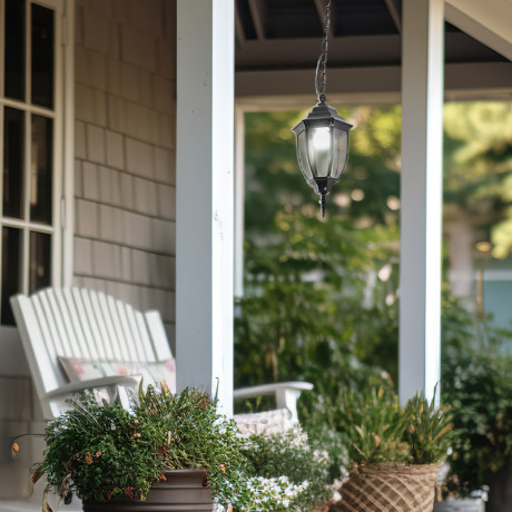 Vrtna lampa viseca 215-H crna