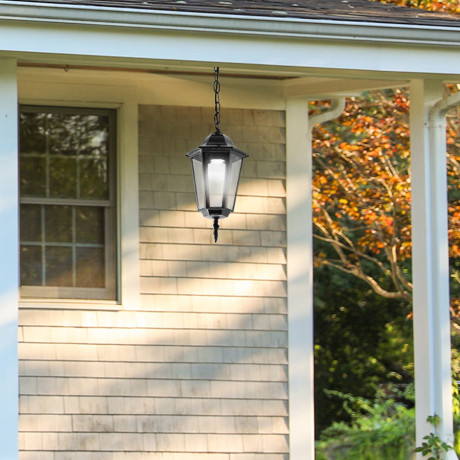 Vrtna lampa viseca 193-H crna