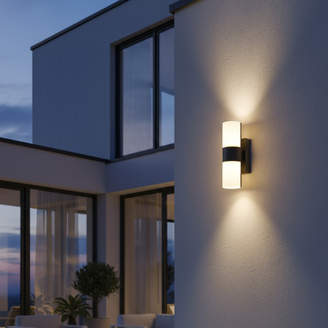 Vrtna lampa LED zidna Osbourne ML-122-2 Okrugla