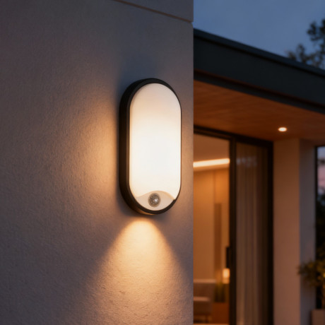 Zidna lampa LED sa senzorom Hendry ML19D-210T crna