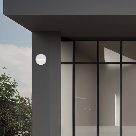 Vrtna lampa LED zidna Mendel ML-4501 okrugla bijela