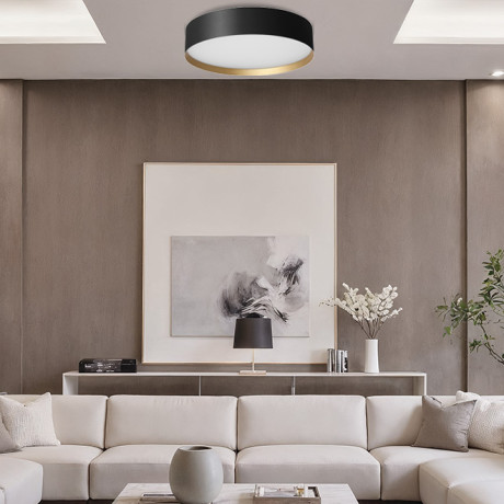 Plafonjera LED Arneta MSL-0291H-50W Crna+Zlatna