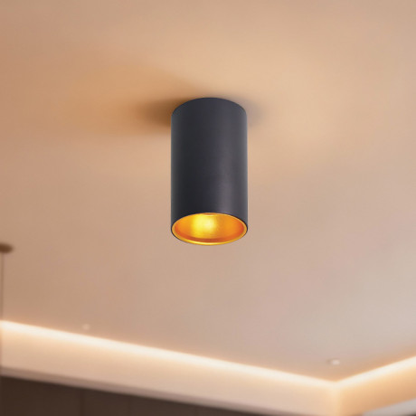 Downlight E-light nadgradni Elisson EL-2387-01 Crna+Zlatna