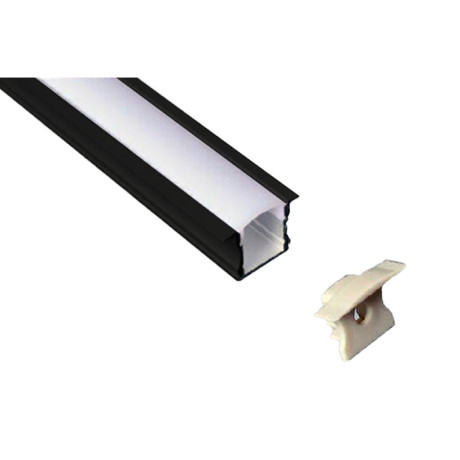 Alu profil E-light EL-1524 1m crni