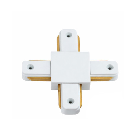 Konektor za E-light GU10 šinsku rasvjetu X oblik bijeli