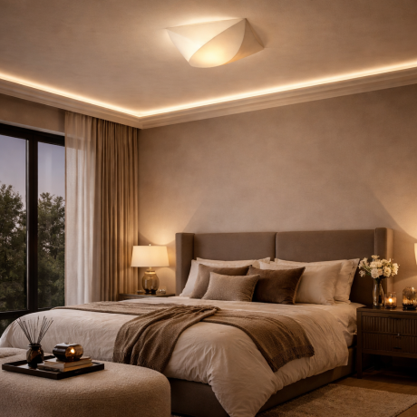 Plafonjera Silk ML25077-1A 400x400 bijela