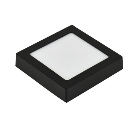 LED panel E-light 24W kvadratni nadgradni 3000K crni