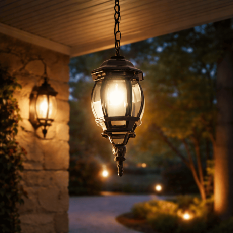 Vrtna lampa viseca Bristol ML-NF-658-1P Crna