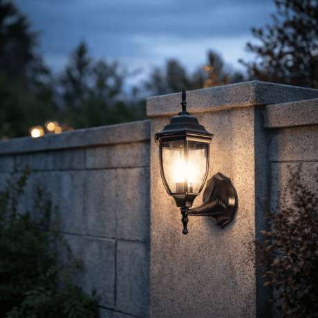 Vrtna lampa zidna Dagglas ML-NF-607-1W Crna