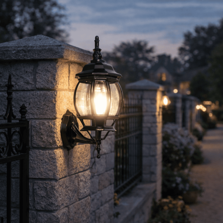 Vrtna lampa zidna Bristol ML-NF-608-1W Crna