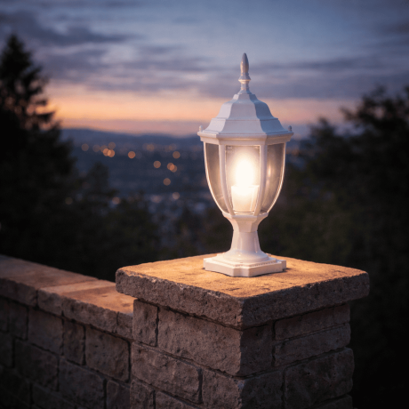 Vrtna lampa stubna Dagglas ML-NF-647-1S Bijela