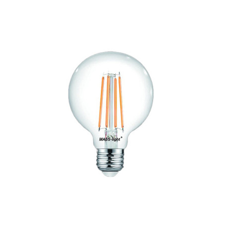 LED sijalica MASS-Light filament G80 6W E27 3000K