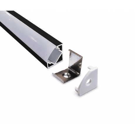 Alu profil ugaoni ML-1919 3m crni