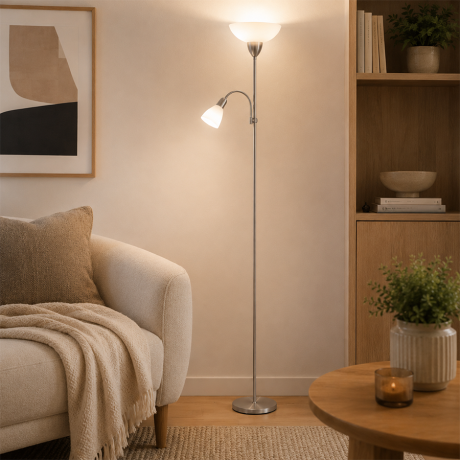 Podna lampa Amaris EL-23097-02F siva
