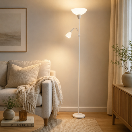 Podna lampa Amaris EL-23097-02F bijela
