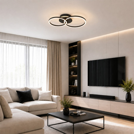 Luster LED E-light Rafael EL-C13B-02 18W Crni
