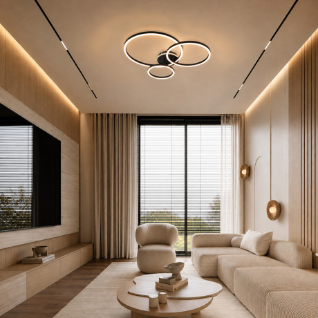 Luster LED E-light Rafael EL-C13C-03 30W Crni